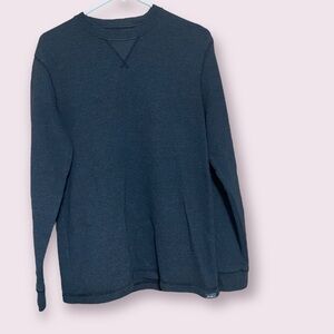 Eddie Bauer Long Sleeve Thermal Crewneck, Dark Grey